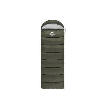 Спальный мешок Naturehike з капюшоном U250 NH20MSD07 (6&deg;C) лівий, темно-зелений (6927595767214-L) U0928107 фото