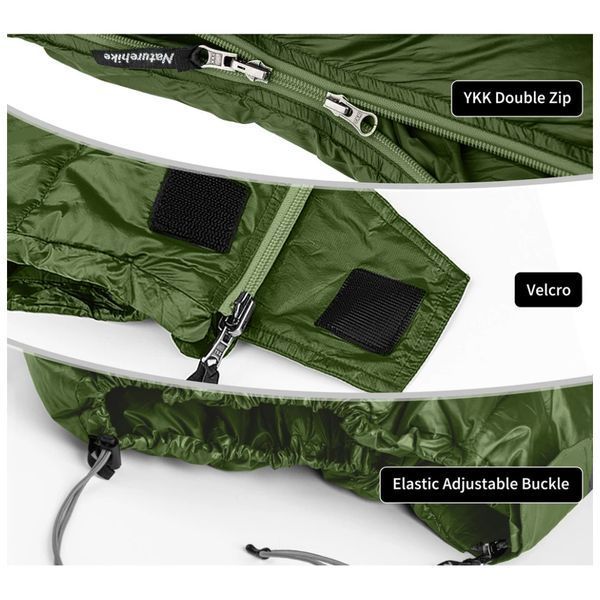 Спальний мішок Naturehike CWM295 CNK2300SD013, зелений (6976023920882) U1009457 фото