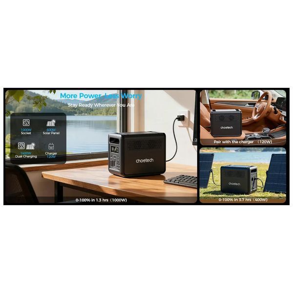 Зарядна станція Choetech BS0068 1200W 1024Wh (BS068) U1169388 фото