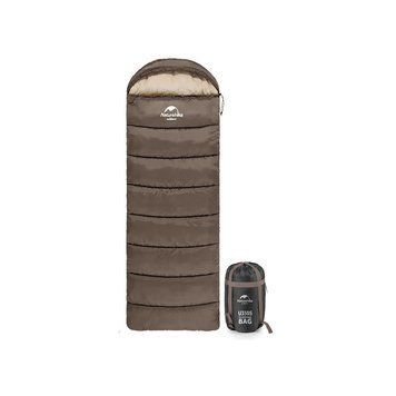 Спальный мешок Naturehike з капюшоном U350S NH20MSD07 (-3&deg;C) лівий, коричневий (6927595764312-L) U0928114 фото