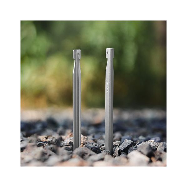 Комплект колышков Naturehike CNK2300ZP016 20 см сріблясті 8 шт (6976023925030) U0928808 фото