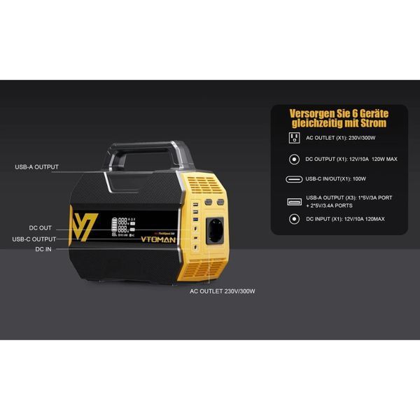 Зарядна станція Vtoman FlashSpeed 300 230Wh (FlashSpeed 300) U1120888 фото