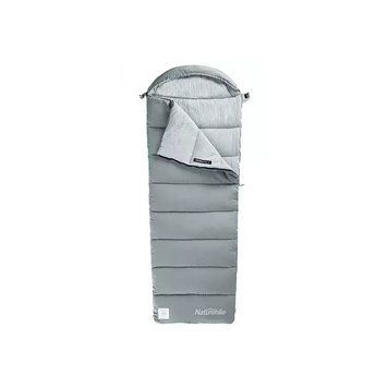 Спальный мешок Naturehike з капюшоном із мішком для зберігання M300 CNK2350WS023, сірий, правий (6927595775981) U1132793 фото