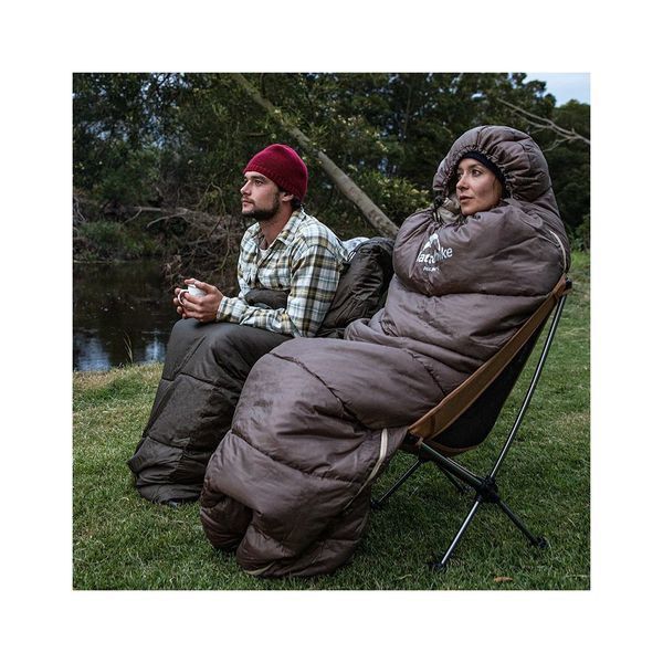 Спальний мішок Naturehike з капюшоном U350S NH20MSD07 (-3&deg;C) правий, коричневий (6927595764312-R) U0928115 фото